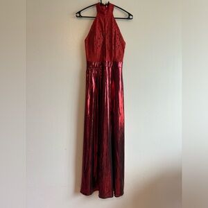 Red Maxi Dress, Size S